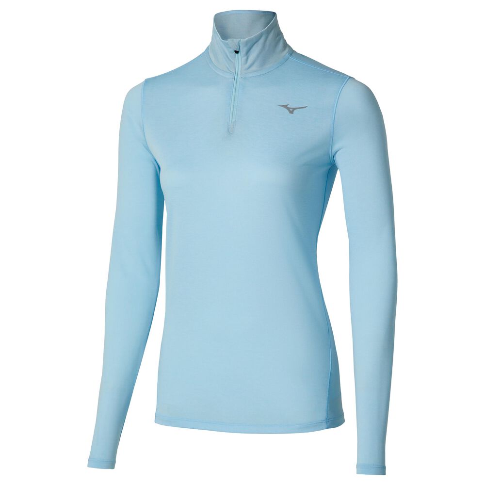 Mizuno Core Impulse Half Zip Camiseta De Running Mujeres - Azul