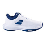 Zapatillas de tenis Babolat Babolat SFX 4 Zapatilla Todas Las Superficies Hombres-Blanco,Azul Oscuro