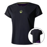 Ropa Quiet Please Quiet Please Perspectives Cross Camiseta De Manga Corta Mujeres-Azul Oscuro