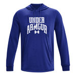 Ropa Under Armour Under Armour Rival Terry Graphic Sudadera Con Capucha Hombres-Azul,Blanco