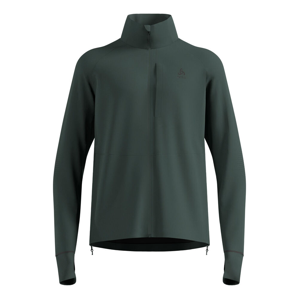 Odlo Zeroweight Pro Warm Reflective Chaqueta Para Correr Hombres-Oliva