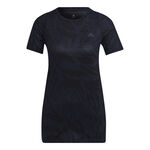 Ropa adidas adidas Fast All Over Print Camiseta De Running Mujeres-Azul,Negro