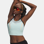 Ropa Under Armour Under Armour Velociti Elite Crop  Camiseta de running Mujeres-mint, coral