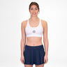 Crew Medium Support Sujetador Deportivo Mujeres-Blanco