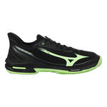 Mizuno Mizuno WAVE EXCEED TOUR 7 PADEL Zapatilla de p&aacute;del Hombres-negro, verde ne&oacute;n