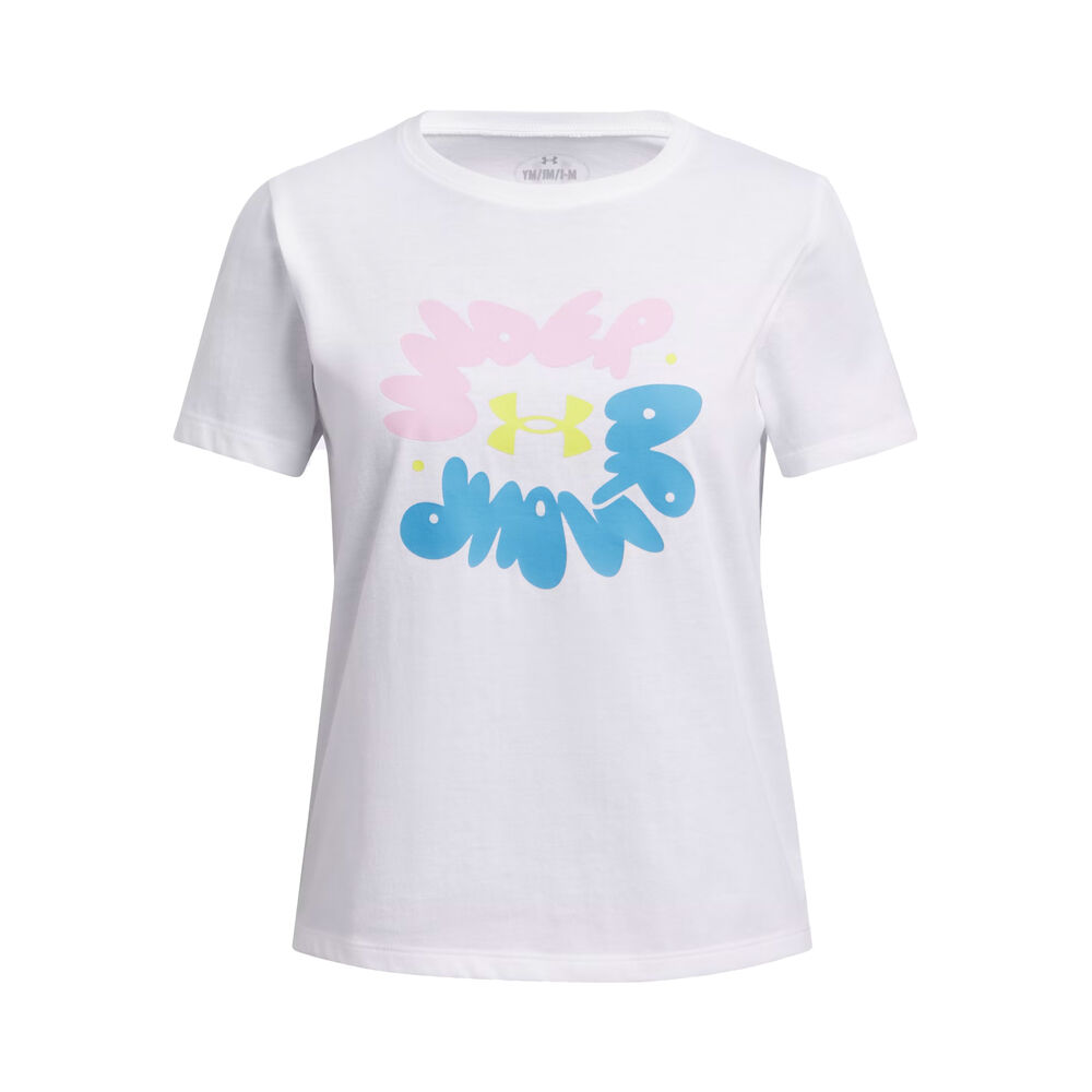 Under Armour Bubble Camiseta De Manga Corta Chicas - Blanco