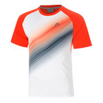 Ropa de tenis HEAD HEAD Topspin Camiseta de manga corta Hombres-rojo, blanco