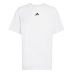 Ropa de tenis adidas adidas D4T Essentials Camiseta de manga corta Hombres-blanco