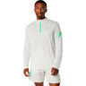 Icon 1/2 Zip Camiseta de running Hombres-beige, verde