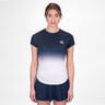 Crew Gradiant Camiseta De Manga Corta Mujeres-Azul Oscuro,Blanco