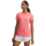 Ropa Under Armour Under Armour Tech Twist Camiseta de manga corta Mujeres-rojo, blanco