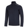 Leon Quarter Zip Camiseta de manga larga Hombres-azul oscuro