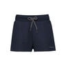 Club Ann Shorts Mujeres - azul oscuro, plateado