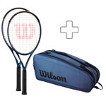 Pack Raqueta + Raquetero Wilson 2x Ultra 108 V4.0 plus Schlägertasche 