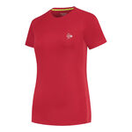 Ropa Dunlop Dunlop Club Crew Camiseta De Manga Corta Mujeres-Rojo