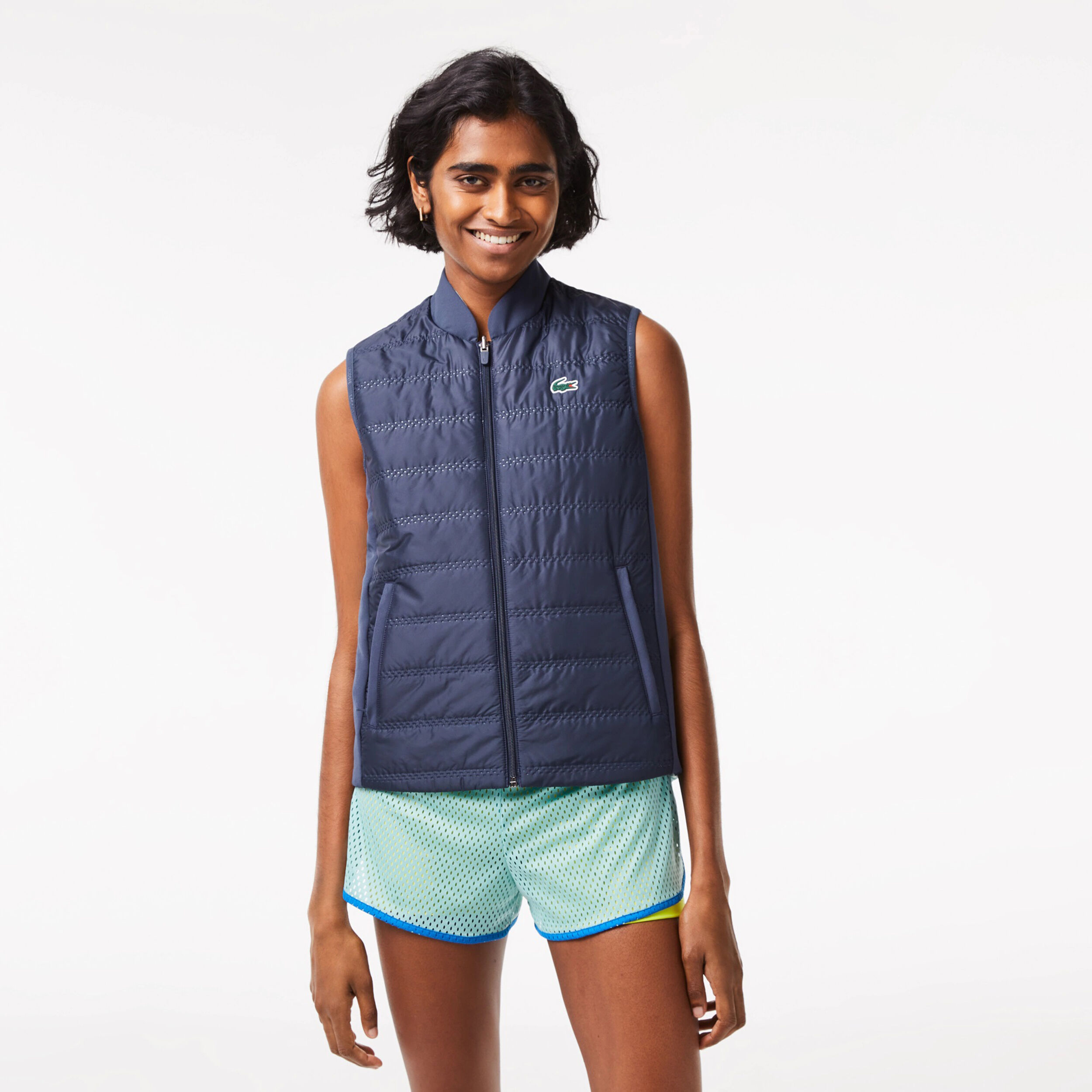 Buy Lacoste Chaleco Mujeres Azul Mint online Tennis Point ES