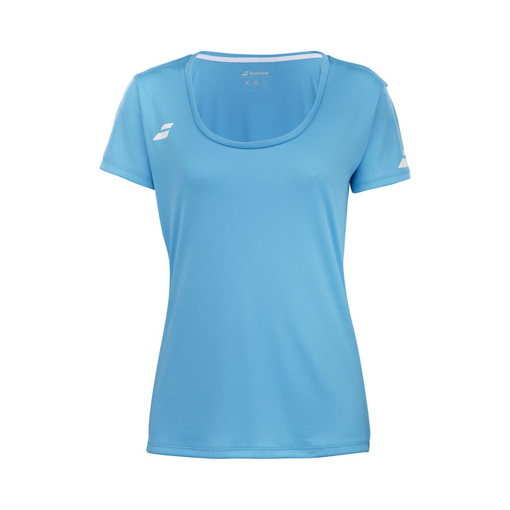 Babolat Play Cap Sleeve Camiseta De Manga Corta Chicas-Azul,Blanco