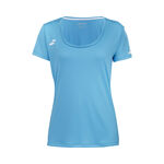 Ropa Babolat Babolat Play Cap Sleeve Camiseta De Manga Corta Chicas-Azul,Blanco