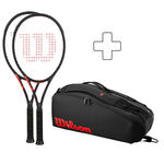 Pack Raqueta + Raquetero Wilson 2x CLASH 100L V3.0 FRM plus Schlägertasche