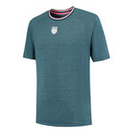 Ropa K-Swiss K-Swiss Hypercourt Melange Camiseta De Manga Corta Hombres-Color Petróleo
