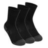 Performance Tech Crew Calcetines Deporte Pack De 3-Negro