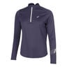 Icon 1/2 Zip Camiseta De Running Mujeres-Azul Oscuro