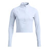 Launch Elite Half Zip Camiseta De Running Mujeres-Azul