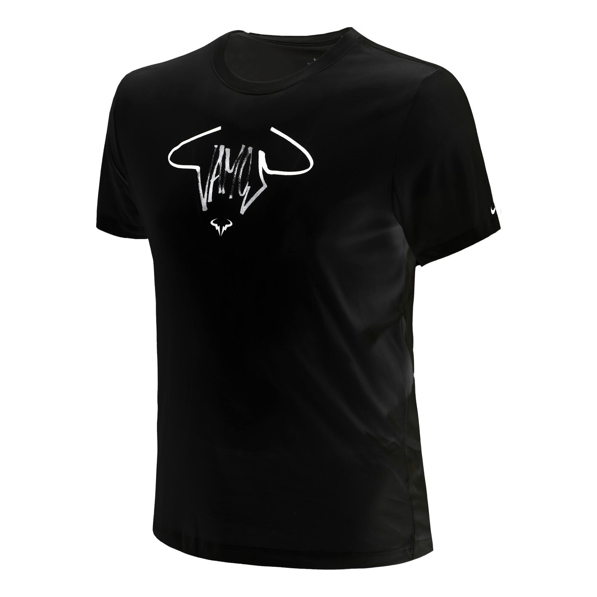 Rafael Nadal Court Vamos Camiseta Manga Hombres - Negro, Blanco compra online | Tennis-Point