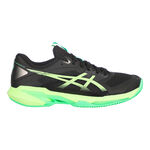 ASICS ASICS Solution Speed FF 4 Zapatilla tierra batida Hombres - negro, verde ne&oacute;n
