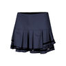 Long Pleat Tier Falda Mujeres-Negro,Azul