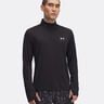 Launch Quarter-Zip Camiseta De Manga Larga Hombres-Negro