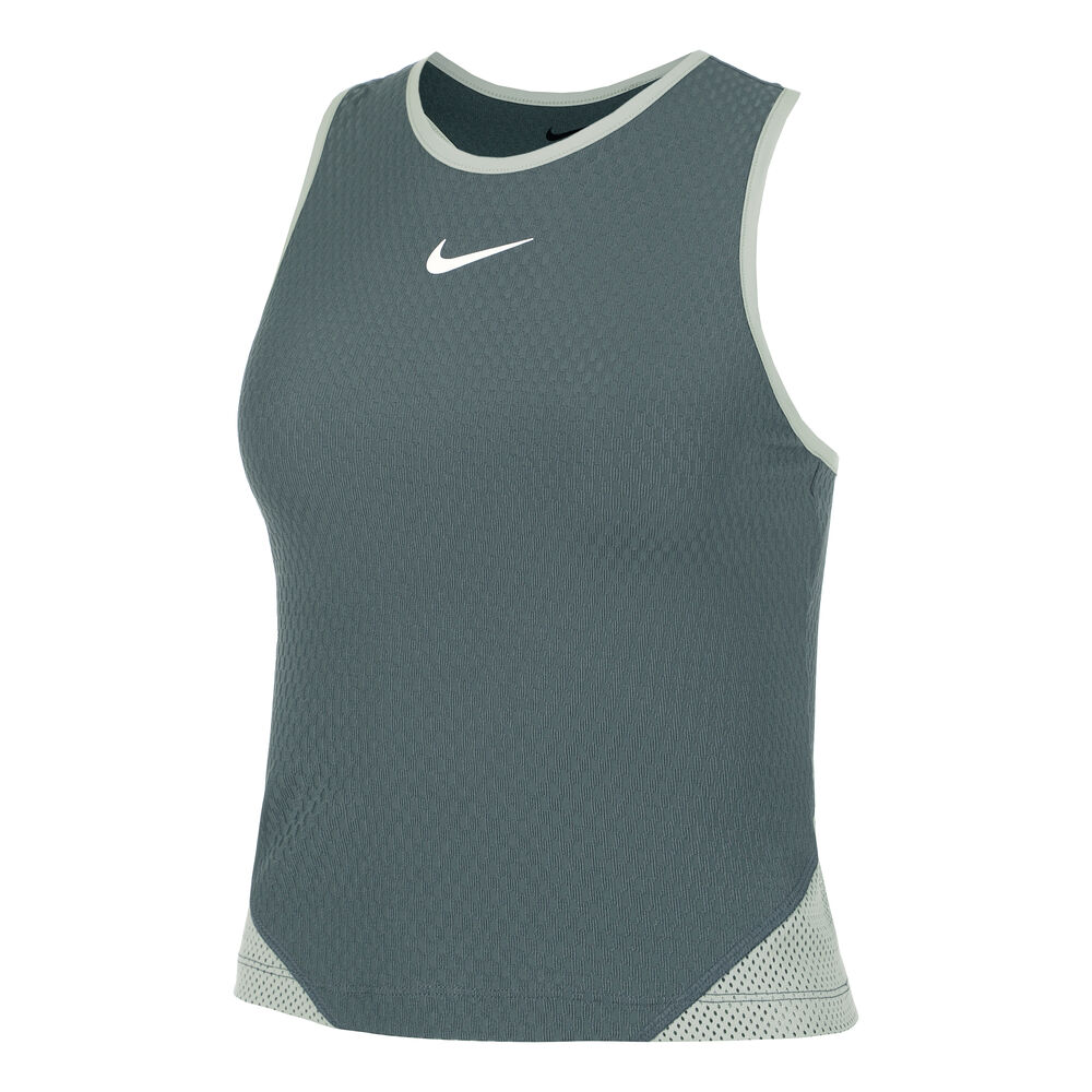 Nike Dri-Fit Court Slam Camiseta De Tirantes Mujeres-Verde Oscuro