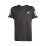 Club 3 Stripes Camiseta De Manga Corta Niños-Negro