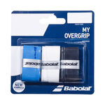 Sobregrips Babolat Babolat My Overgrip Pack De 3-Negro,Blanco