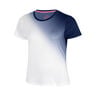 Crew 2.0 Fade Camiseta de manga corta Chicas-azul