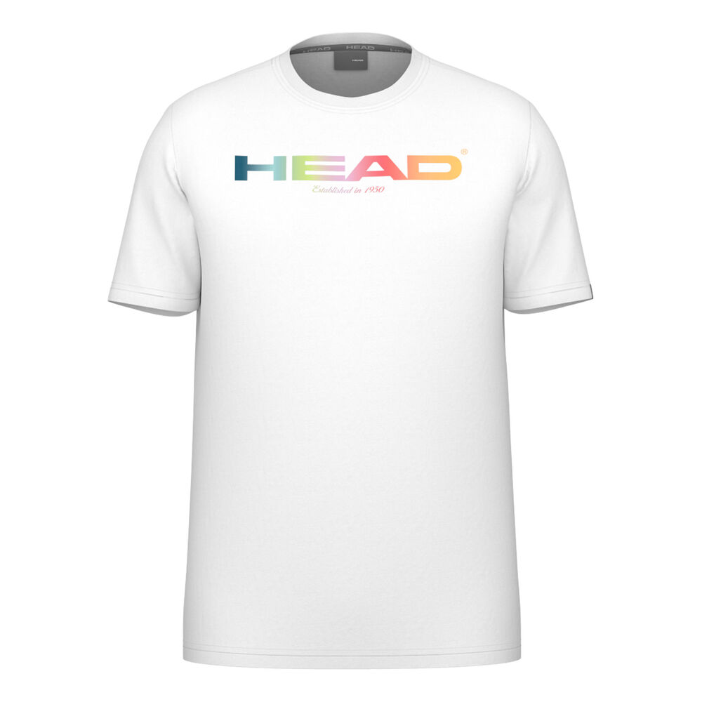 HEAD Rainbow Camiseta De Manga Corta Hombres-Blanco