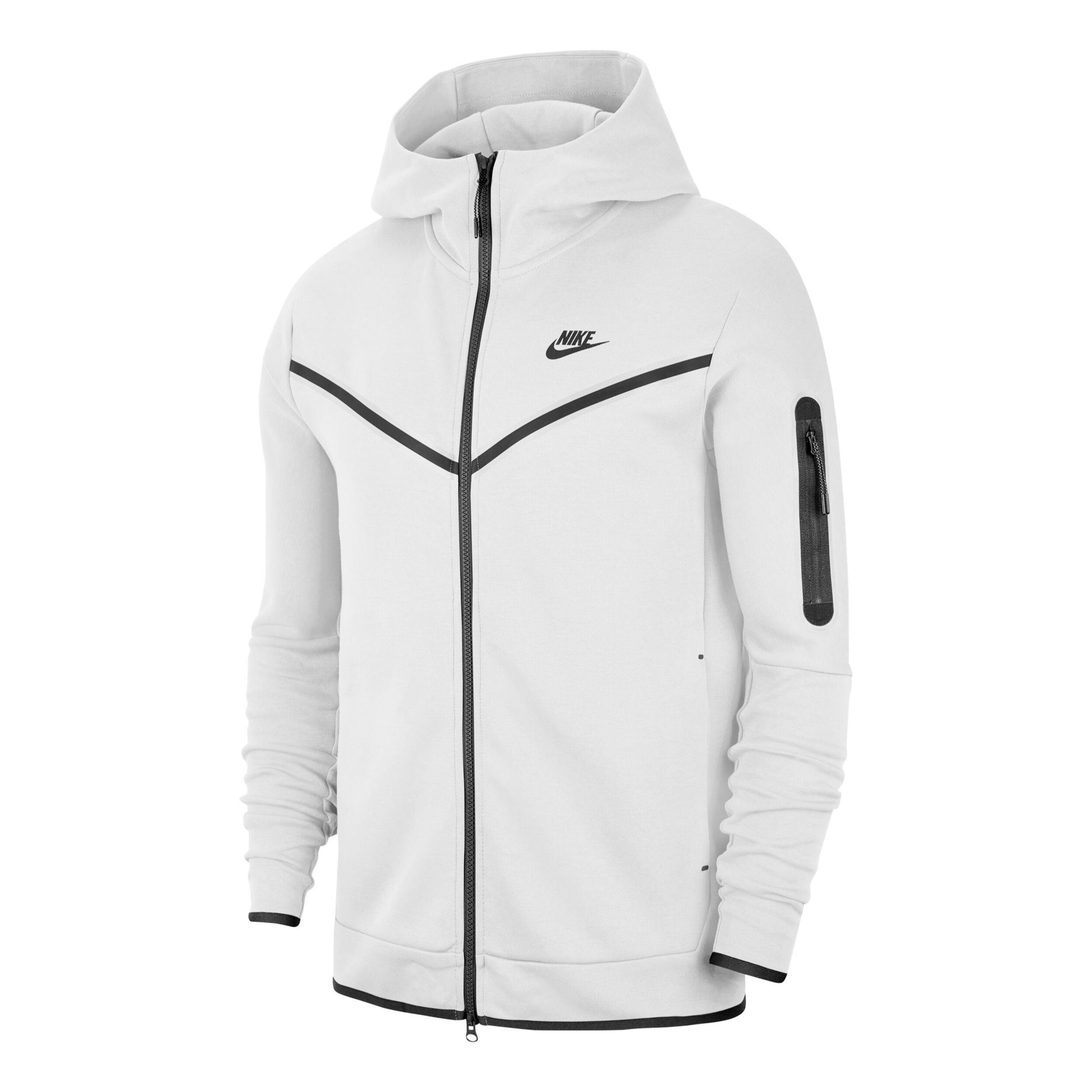 Buy Nike Sportswear Tech Fleece Sudadera Con Cremallera Hombres Blanco Negro online Tennis Point ES
