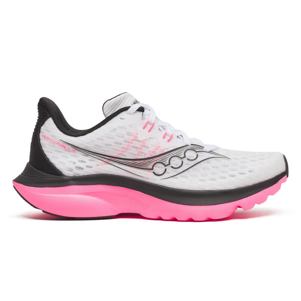 Saucony Kinvara 16 Zapatilla Neutral Mujeres - Blanco, Negro