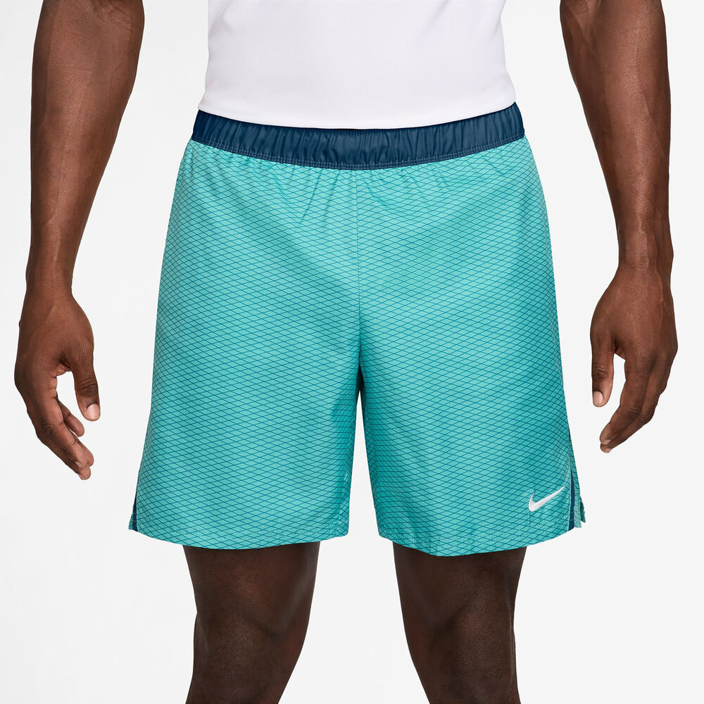 Nike Court Victory Dri-Fit 7in Aop Shorts Hombres - turquesa, color petróleo