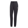 Essentials Linear French Terry Cuffed Pantal&oacute;n De Entrenamiento Mujeres-Negro,Blanco