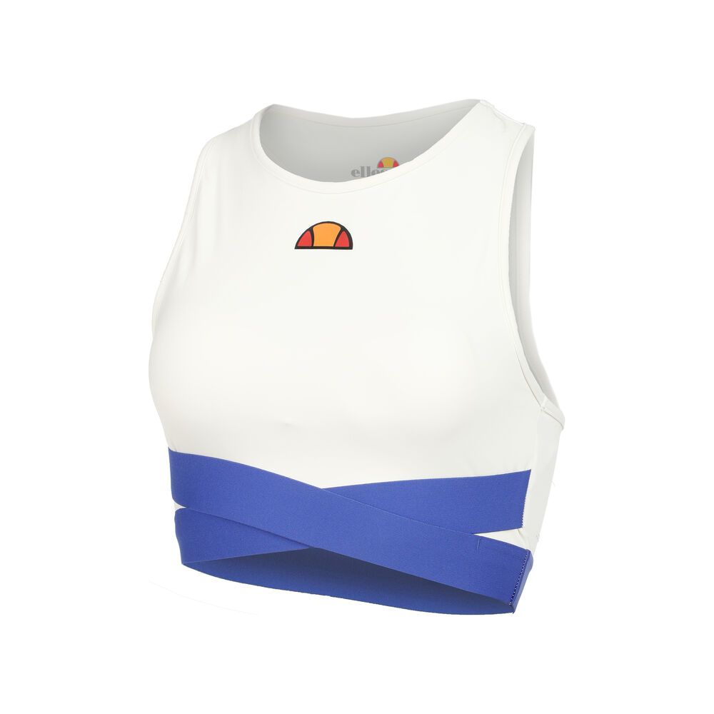 Ellesse Chroma Crop Camiseta De Tirantes Mujeres - Blanco