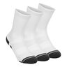 Performance Tech Crew Calcetines Deporte Pack De 3-Blanco