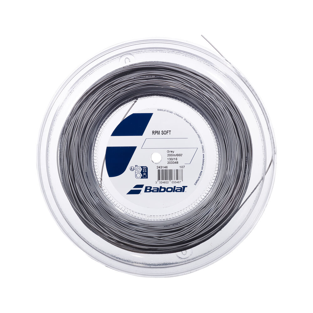 Babolat RPM Soft Bobinas De Cordaje 200m-Gris