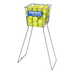 Equipo de entrenamiento Gamma Gamma Ballhopper Risette 50 Cesta De Pelotas-Plateado