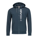 Ropa HEAD HEAD Fynn Sudadera con cremallera Hombres - azul oscuro, blanco