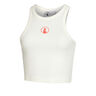 Crossroad Ribbed Camiseta De Tirantes Mujeres-Blanco