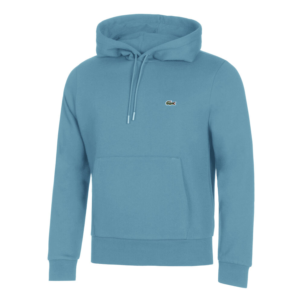 Lacoste Brushed Sudadera Con Capucha Hombres-Azul-gris