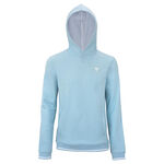 Ropa de tenis Tecnifibre Tecnifibre Team Terry Sudadera con capucha Unisex - azul claro
