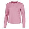 One Classic Dri-Fit Camiseta de manga larga Mujeres - rosa, negro