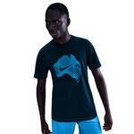 Ropa de tenis Nike Nike Court Dri-Fit Camiseta de manga corta Hombres-azul oscuro